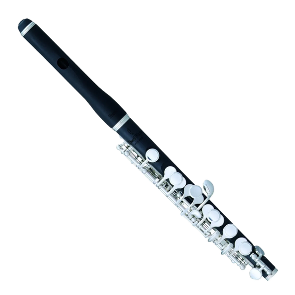 Flautin Piccolo | Cabeza y cuerpo de grenaditte | Flautin Piccolo | Cabeza y cuerpo de grenaditte |Brazos punteados de estilo francés | Embocadura de estilo onda 'High Wave' |Mecanismo de Mi dividido | Estuche |