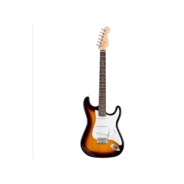 Guitarra electrica | Tipo STR | Diap, Rosewood | 3 micrófonos simples | Cherry Burst