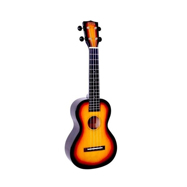 Ukelele | Concierto | HANO | Sengon | Diapason Caoba | Enc. Aquila | Puente Caoba | Funda | Sunburst 3 tonos