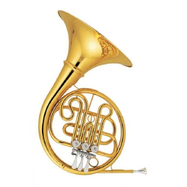 Corno Frances | Simple | Bb | 3 llaves | Yellow Brass | Laqueado | Estuche de Madera