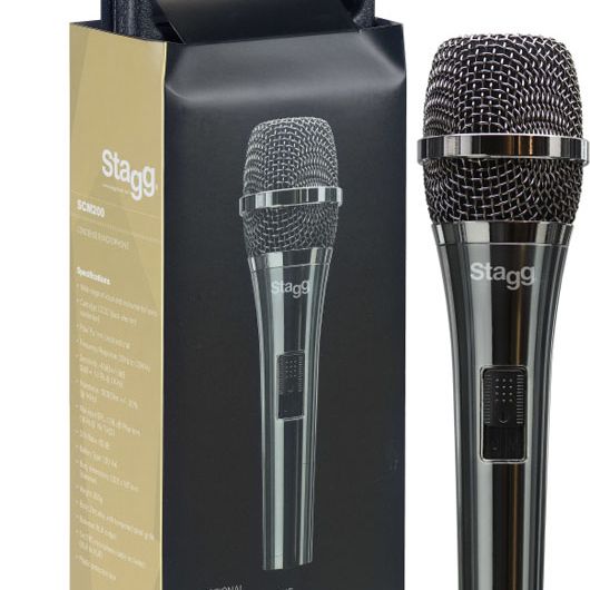 MICROFONO STAGG CONDENSER CARDIOIDE VOCAL PARA INSTRUMENTOS A PILA-ESTUCHE