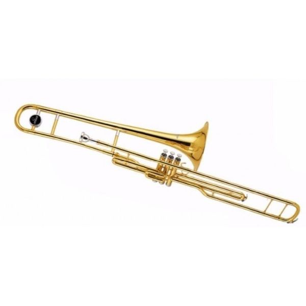 Trombon a Piston | (3) Tenor | Bb | Yellow Brass | Laquedao | c/ estuche Madera