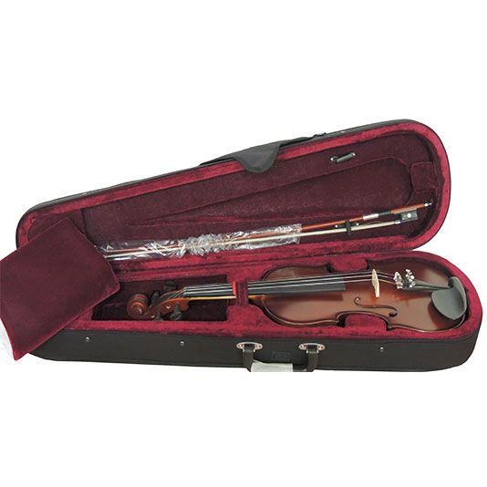 VIOLIN STRADELLA 4/4-TAPA PINO MACIZA SELECCIONADA-AROS Y FONDO MAPLE MACIZO-ESTUCHE-ARCO