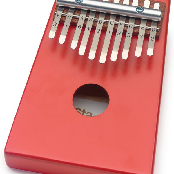 KALIMBA STAGG 10 NOTAS COLOR ROJA