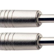 CABLE STAGG DE TELA PLUG-PLUG 6mts COLOR NEGRO