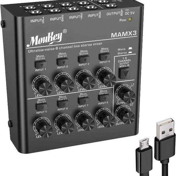 MIXER DE AUDIO DONNER MAMX3 MOUKEY- 8 CANALES