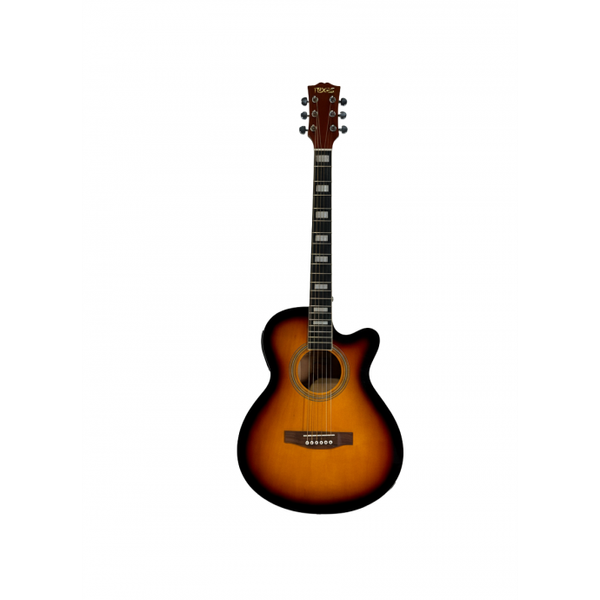 Guitarra Electroacustica | Cuerpo Auditorium | Tapa Tilo | Aro y fondo Tilo | Puente y Trastera TechnicalWood | Clavijas Die-Cast Cromadas | Cenefa | EQ 4 vias | Color Sunburst