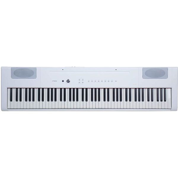 PIANO ELECTRICO ARTESIA-TECLAS PESADAS-16 VOCES-POLIFONIA 64 VOCES-PEDAL DE SUSTAIN-COLOR BLANCO