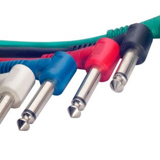 CABLE STAGG INTERPEDAL PLUG ANGULAR-PLUG ANGULAR 0.60mts x 6 UNIDADES