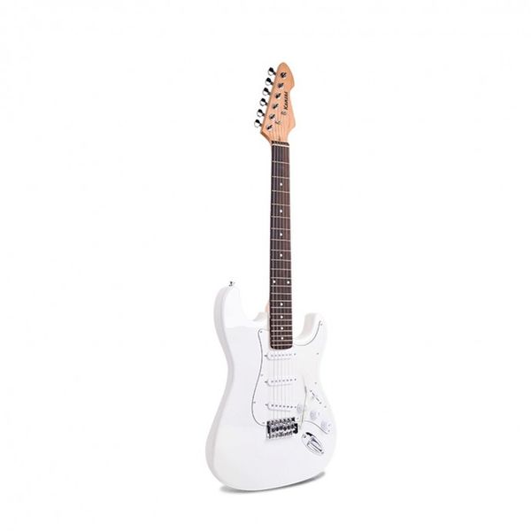 Guitarra electrica | Tipo STR | Diap, Rosewood | 3 microfonos simples | White