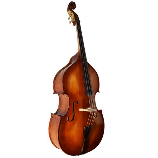 CONTRABAJO STRADELLA 3/4 TAPA PINO MACIZA-AROS Y FONDO MAPLE MACIZO-TRASTIERA DE EBANO-FUNDA