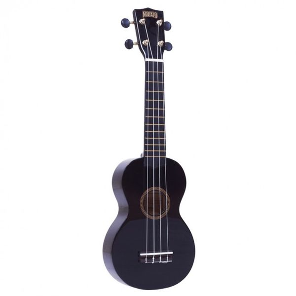 Ukelele | Soprano | RAINBOW | Sengon | Diapason Caoba | Enc. Aquila | Puente Caoba | Funda | Negro laqueado