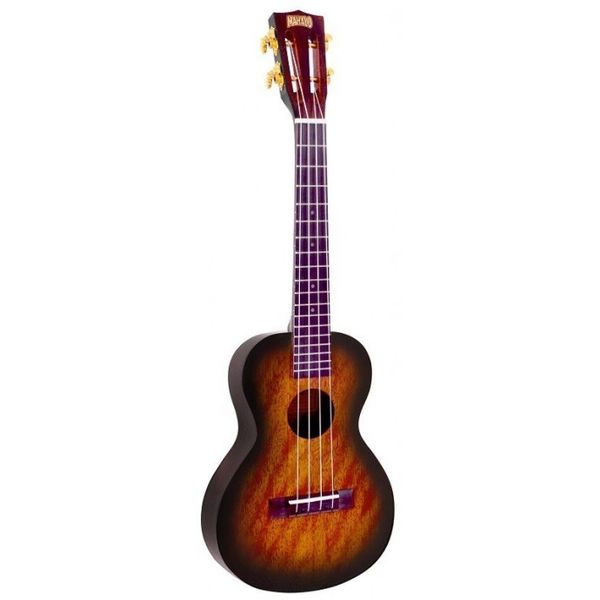 Ukelele | Tenor | JAVA |Fondo arqueado | Diapason Teca | Enc. Aquila | Mastil Caoba | Funda | Sunburst 3 tonos