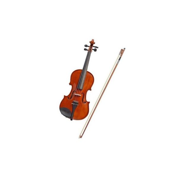 Violin | Estudio | 1/4 | Tapa de Abeto | Cuerpo de Maple | Arco Clasico | Puente Maple | Mentonera de Madera | c/Estuche Semi rigido | Natual