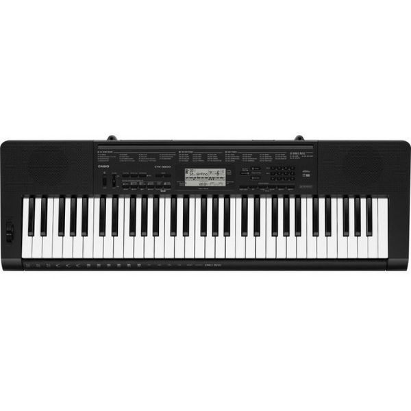 Teclado | CTK | 61 Teclas | 400 Sonidos | 48 polifonia | 100 Ritmos | AHL Sound | Sensitivo | Conexion a APP | Dance Music Mode| Audio In | USB | 3.4Kg