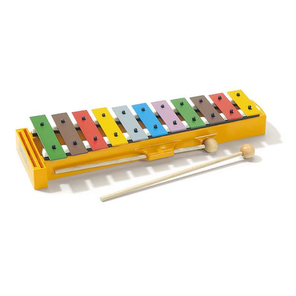 METALOFON SONOR ALEMAN 11 NOTAS DE COLORES-INCLUYE DOS BAQUETAS