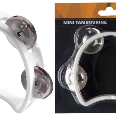 ARO DE PERCUSION STAGG EN BLISTER-4 SONAJAS-COLOR BLANCO