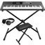 TECLADO DIGITAL DONNER DEK620 COMBO-61TECLAS SENSITIVO-ENTRADA PARA MIC-SOPORTE-BANQUETA-AURICULAR