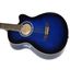 GUITARRA ACUSTICA LEONARD CON CORTE-COLOR AZUL