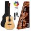 Pack | Guitarra Acustica | Cuerpo Dreadnought | Funda-Afinador-correa-Capo-Puas| Color Natural Mate