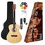 Pack | Guitarra Acustica | Cuerpo Triple "0" | Funda-Afinador-Capo-Puas-Correa | Color Natural Mate
