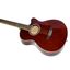GUITARRA ACUSTICA LEONARD CON CORTE-COLOR MARRON